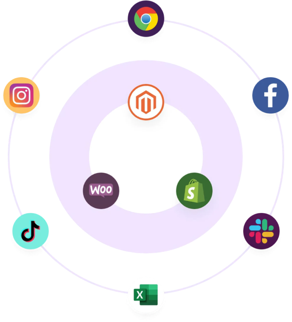 Integrates with your entire marketing stack